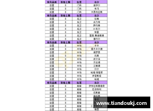 足球球员数据分析与比较研究